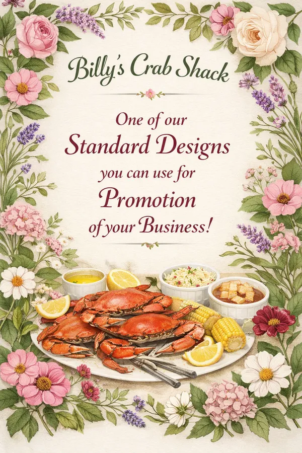 AI-generated promotional design