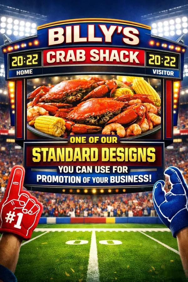 AI-generated promotional design